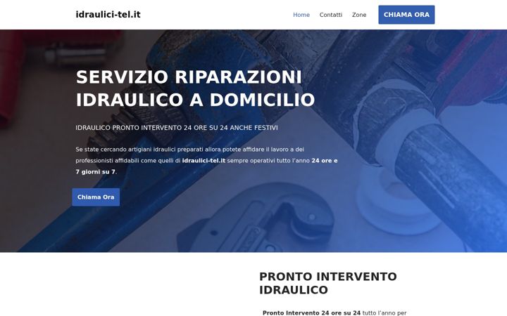 Screenshot of idraulici-tel.it