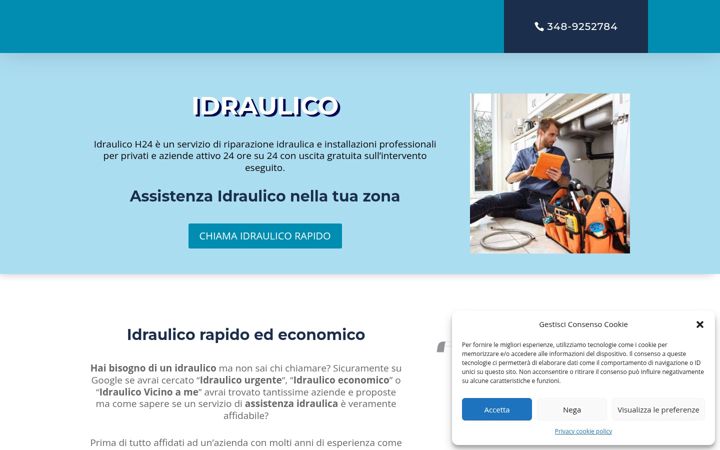 Screenshot of idraulico-h24.it