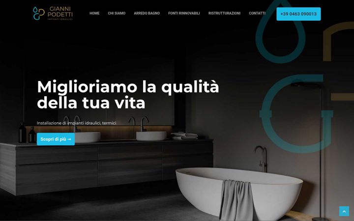Screenshot of idraulicopodettigianni.it