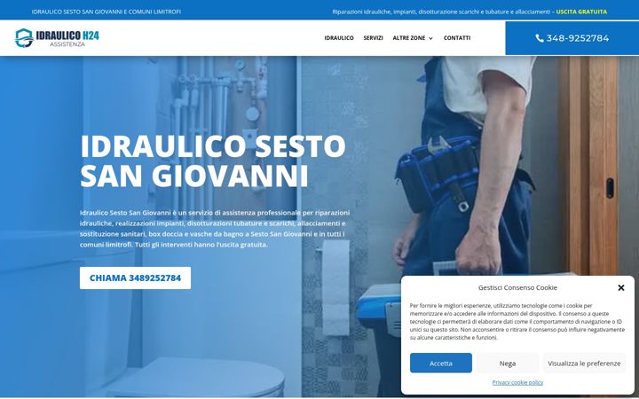 Screenshot of idraulicosestosangiovanni.it