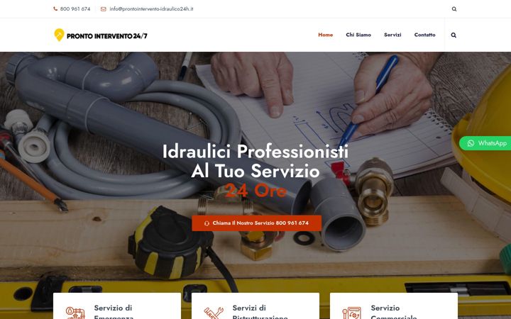 Screenshot of idraulicovicinoame.it