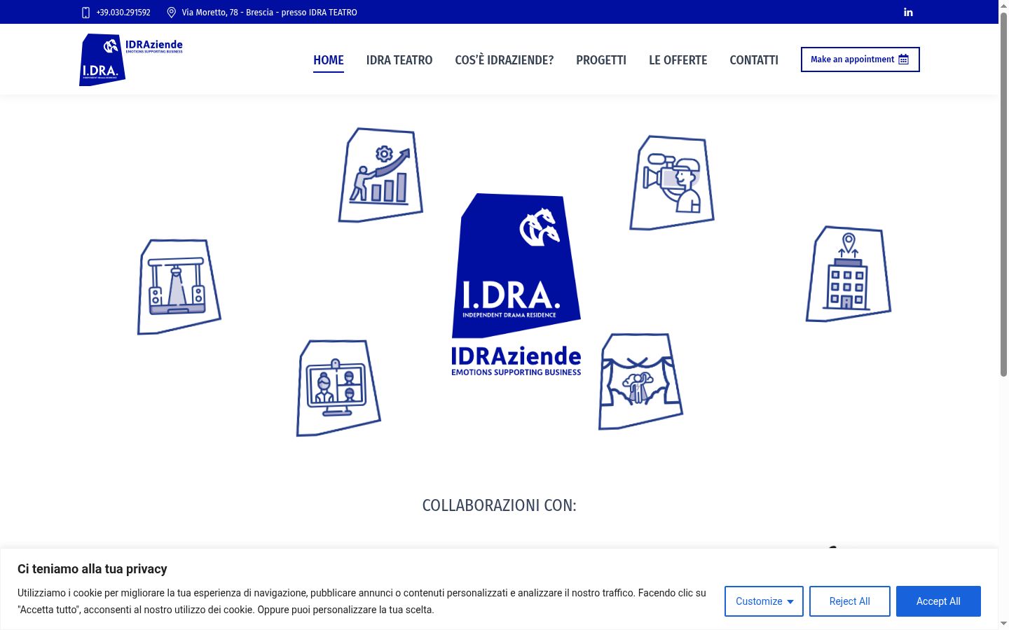 Sutikimo reklamjuostės, rodytos prieš bet kokią sąveiką, ekrano kopija