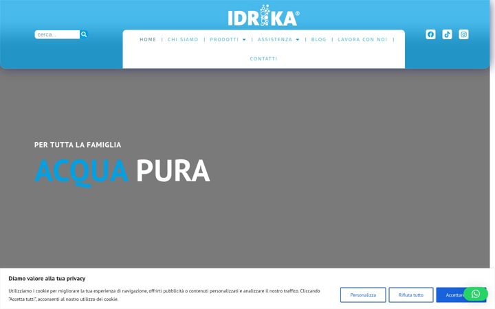 Screenshot of idrika.it