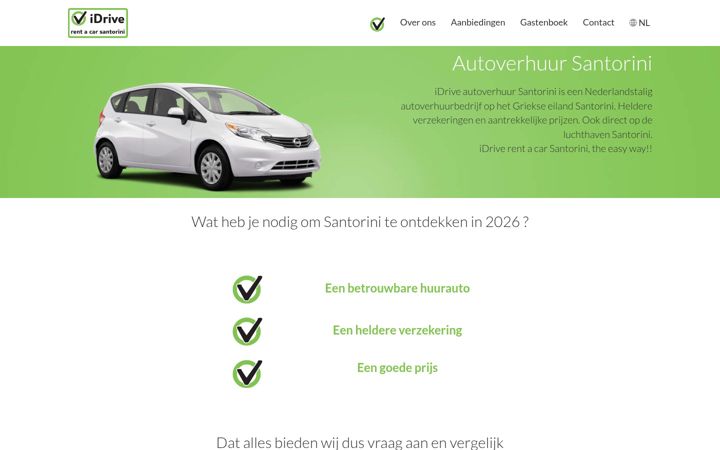 Screenshot of idrive-autoverhuur-santorini.nl
