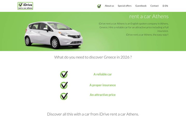 Screenshot of idrive-rent-a-car-athens.com