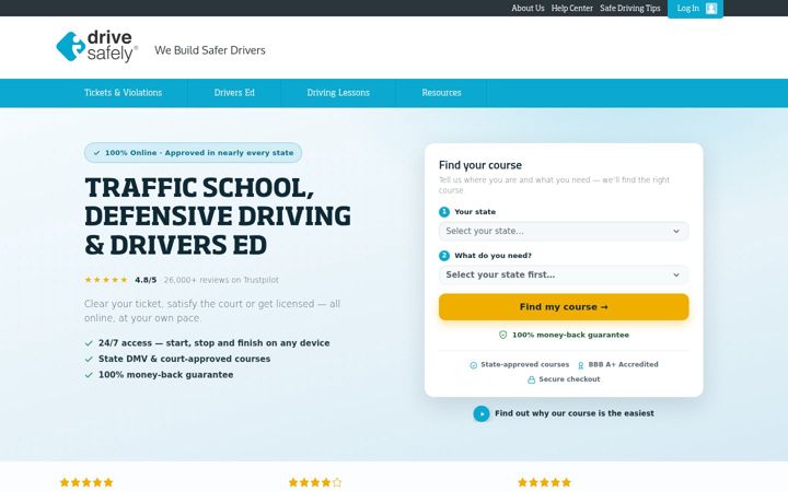 Screenshot of idrivesafely.com