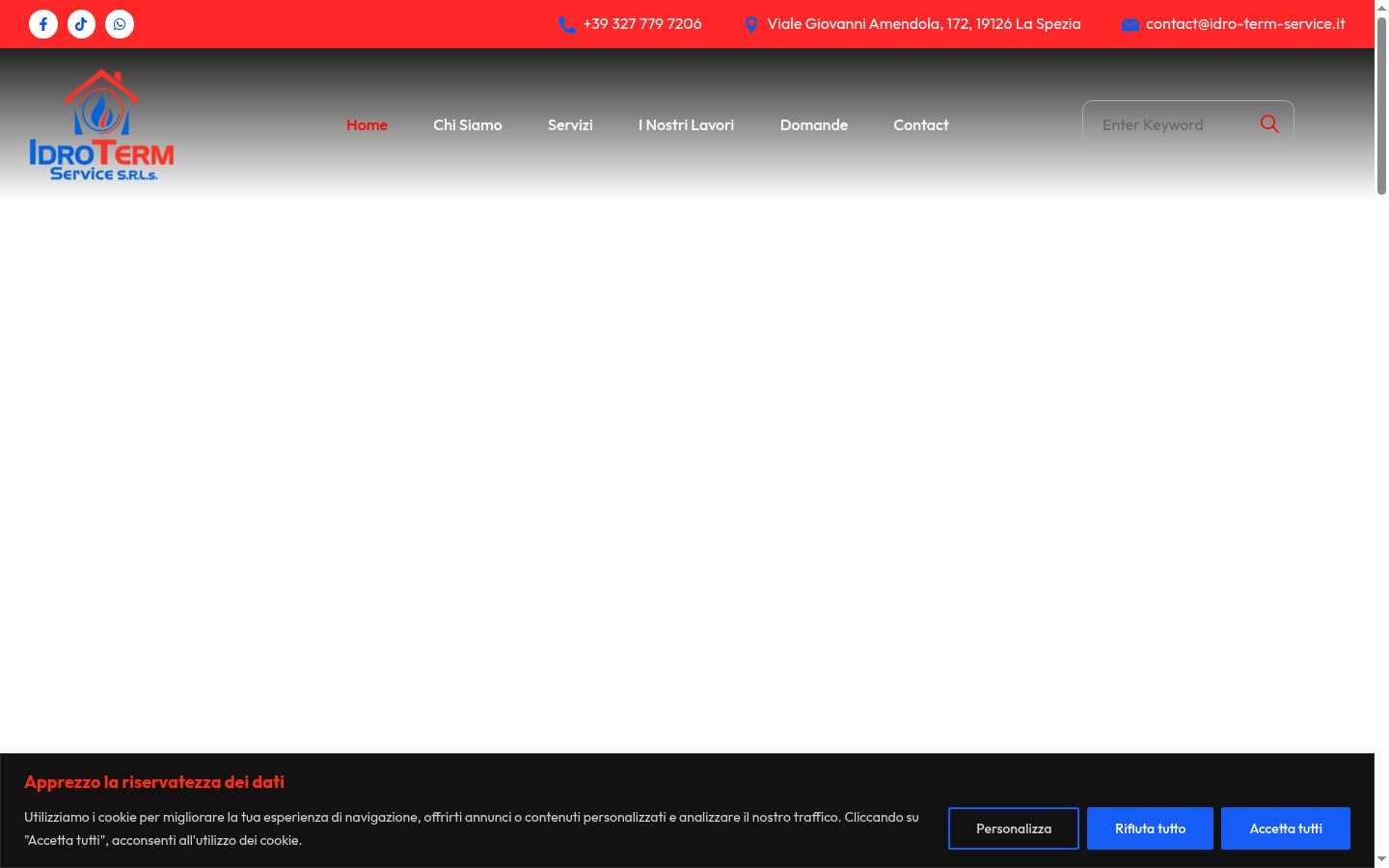 Captura de ecrã do banner de consentimento apresentado antes de qualquer interação