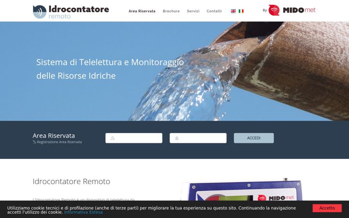 Screenshot of idrocontatore.com