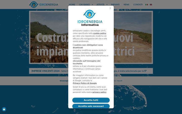 Screenshot of idroenergia.com