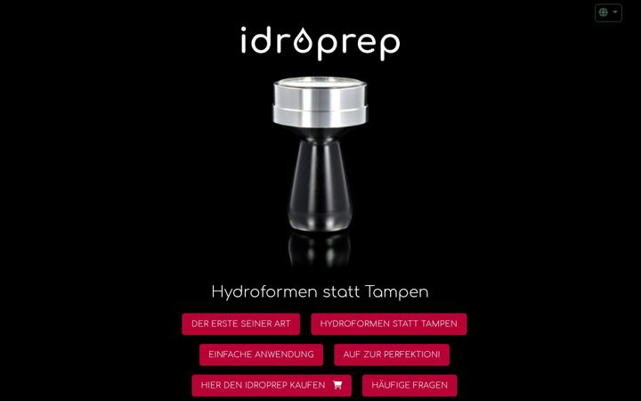 Screenshot of idroprep.ch