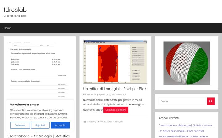 Screenshot of idroslab.com