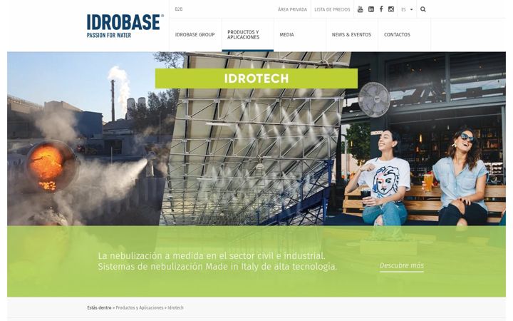 Screenshot of idrotech.es