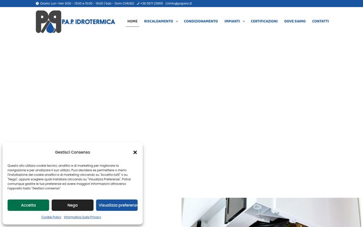Screenshot of idrotermicapap.com