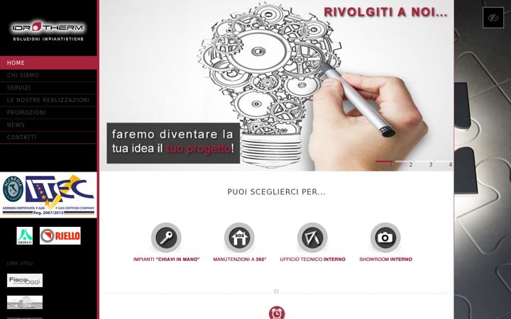 Screenshot of idrothermelettrica.it