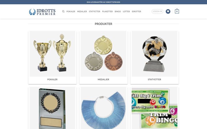 Screenshot of idrottspremier.se