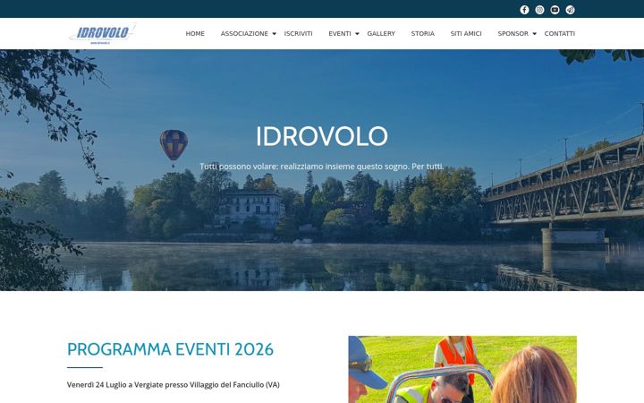 Screenshot of idrovolo.it