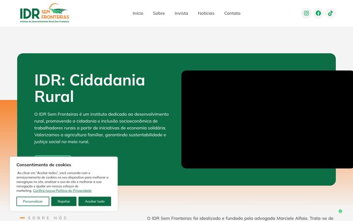 Screenshot of idrsemfronteiras.com.br