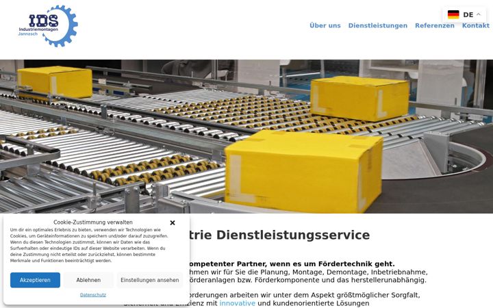 Screenshot of ids-montagen.de