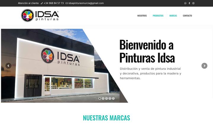 Screenshot of idsapinturas.com