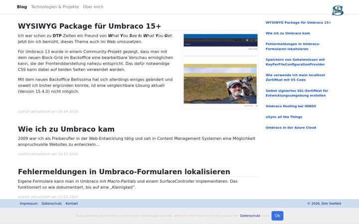 Screenshot of idseefeld.de