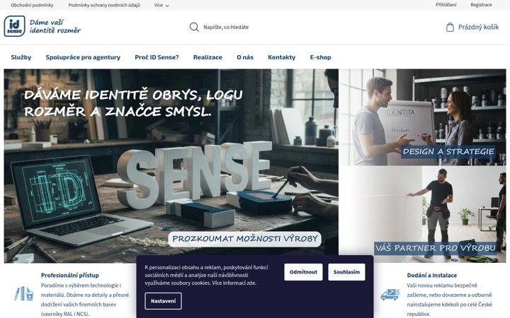 Screenshot of idsense.cz