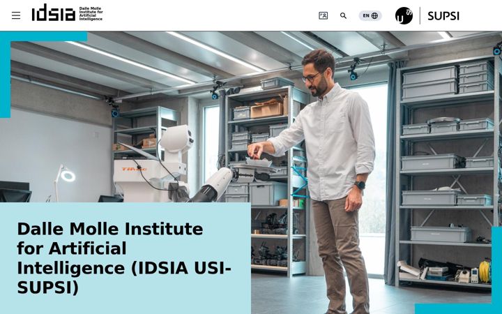 Screenshot of idsia.ch