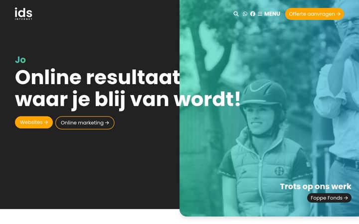 Snímek obrazovky idsinternet.nl