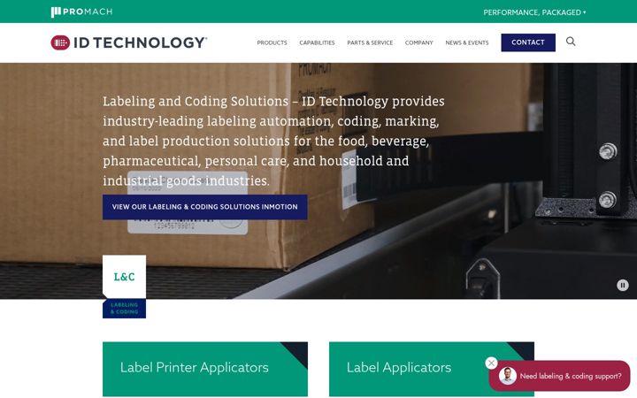 Screenshot of idtechnology.com