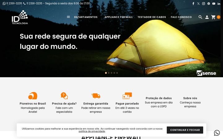 Screenshot of idtecnologia.com.br