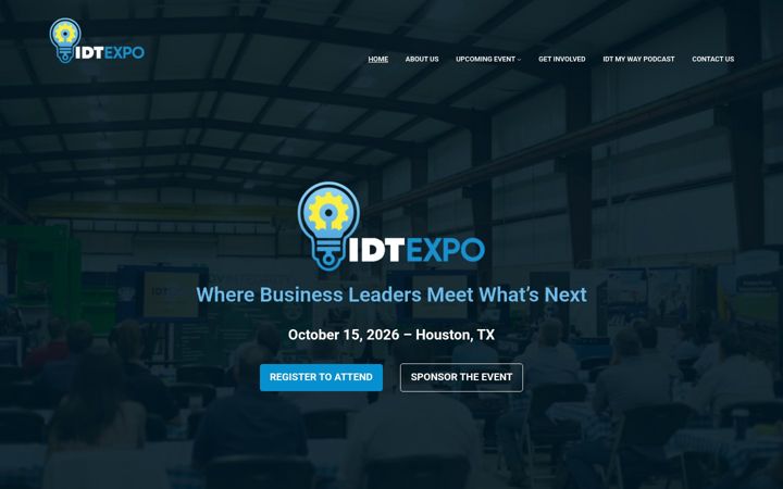 Screenshot of idtexpo.com