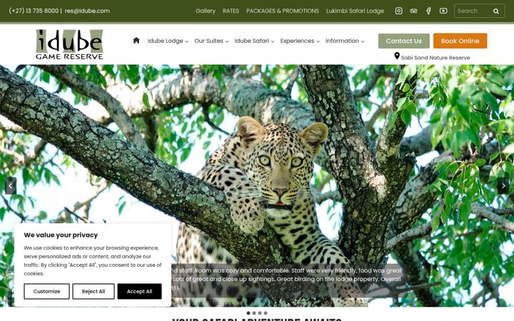 Screenshot of idube.com