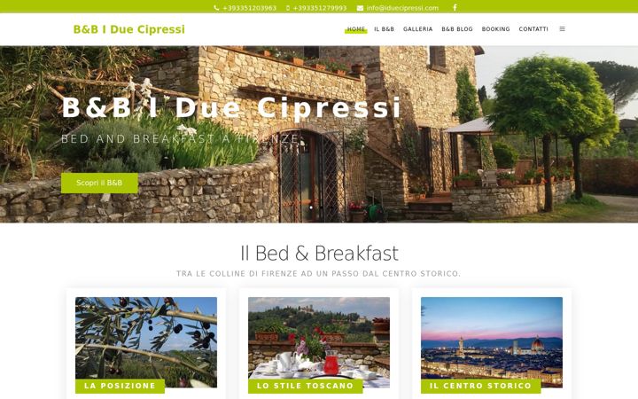 Screenshot of iduecipressi.com