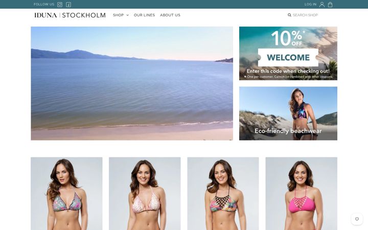 Screenshot of idunastockholm.com