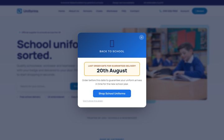 Screenshot of iduniforms.co.uk