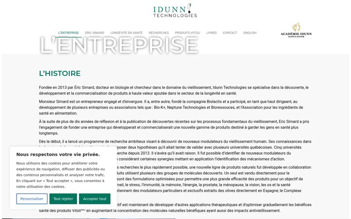 Screenshot of idunntechnologies.com