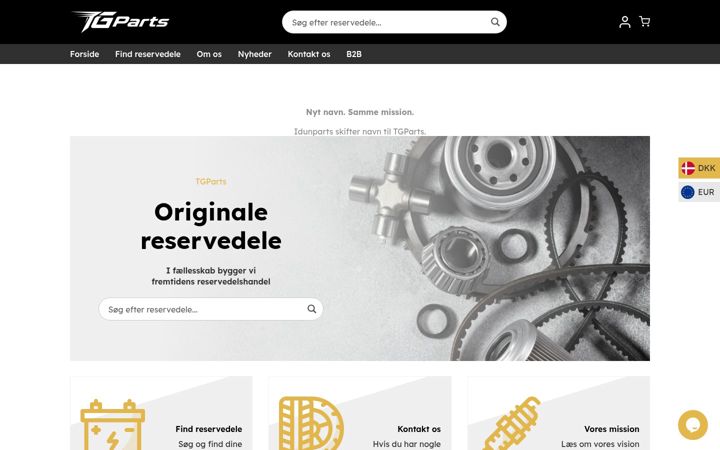 Screenshot of idunparts.com