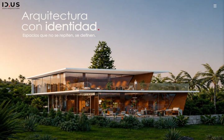 Screenshot of idusarquitectura.com