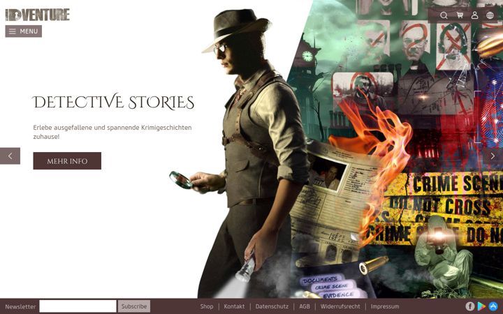 Screenshot of idventure.de