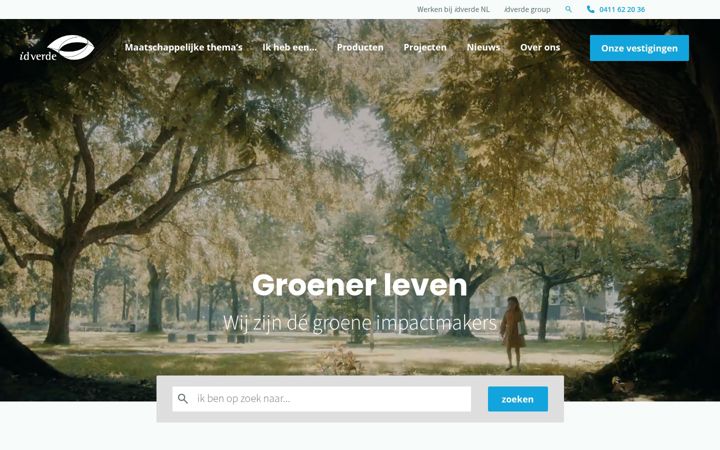 Screenshot of idverde.nl