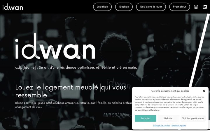 Screenshot stránky idwan-immo.com