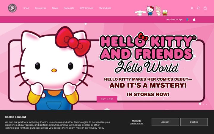 Screenshot of idwgames.com