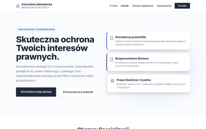 Screenshot of idzik.org.pl