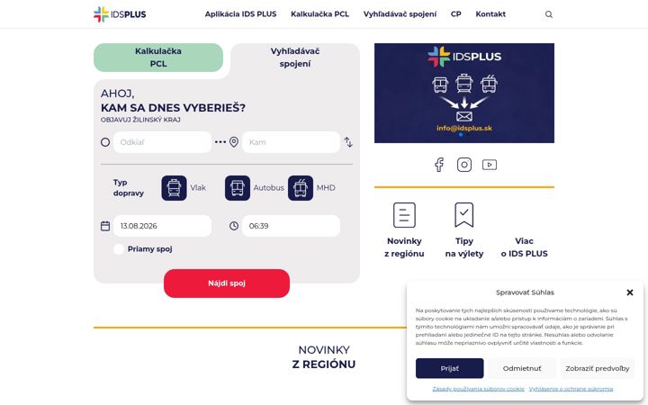 Screenshot of idzk.sk