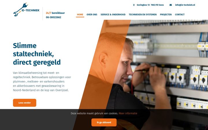 Screenshot of ie-techniek.nl