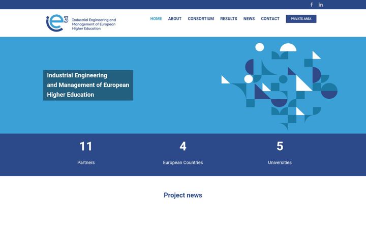Screenshot of ie3.eu