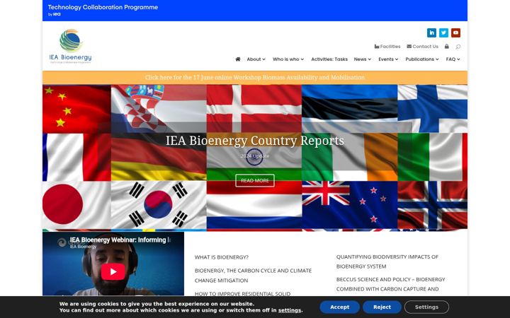 Screenshot van ieabioenergy.com