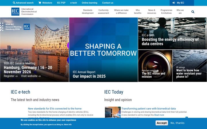 Screenshot of iec.ch
