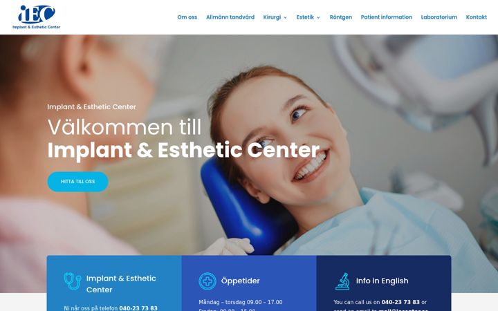 Screenshot of iecenter.se