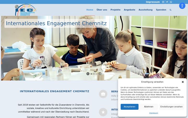 Screenshot of iechemnitz.com