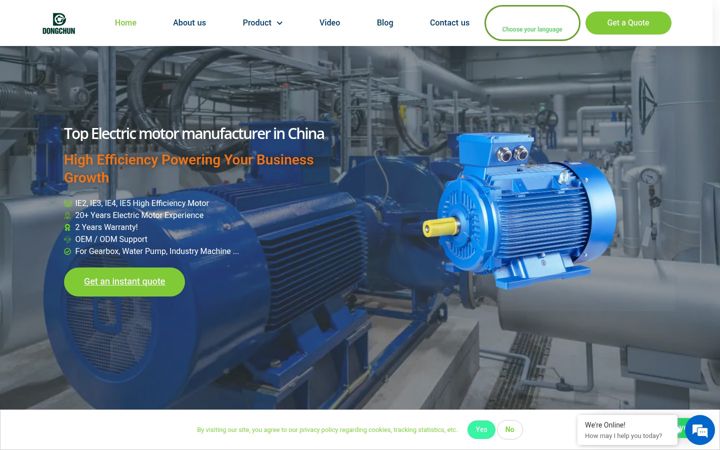Screenshot of iecmotores.com